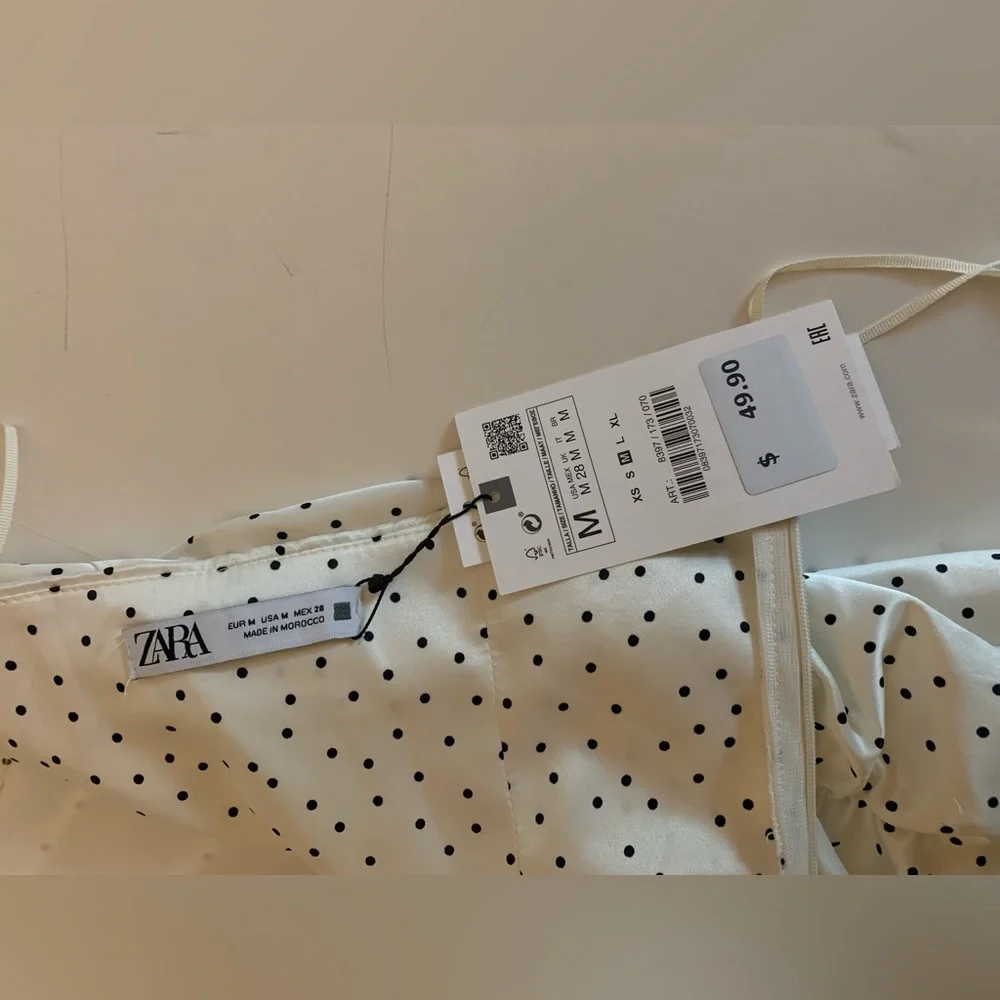 Zara Bodycon Polka Dot Dress - New with Tags - Picture 4 of 6